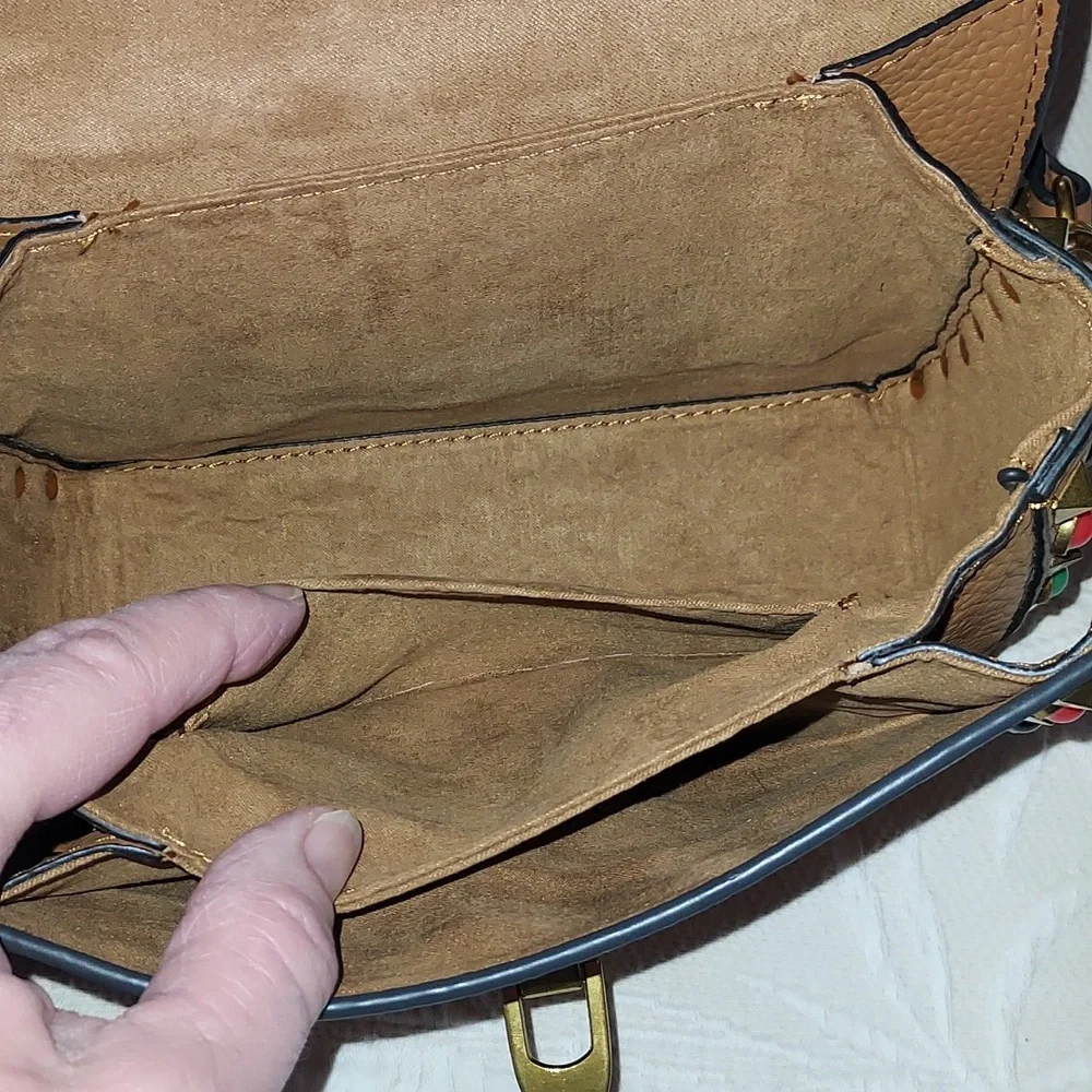 Leather Crossbody Bag - Picture 11 of 14